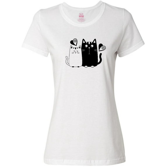 Inktastic Valentines Day Cat Couple Women's T-Shirt