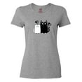 thumbnail image 1 of Inktastic Valentines Day Cat Couple Women's T-Shirt, 1 of 5