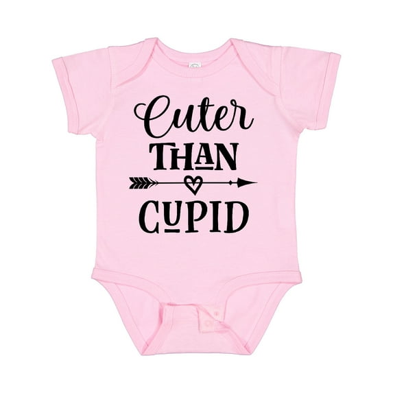 Inktastic Valentines Day Cuter Than Cupid Boys or Girls Baby Bodysuit