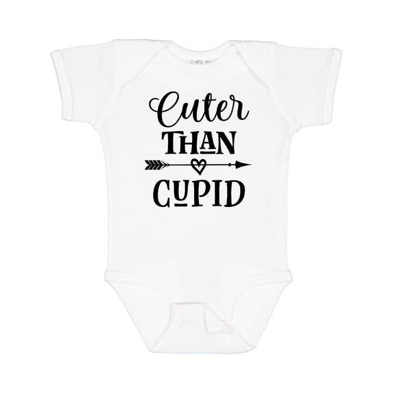 Inktastic Valentines Day Cuter Than Cupid Boys or Girls Baby Bodysuit