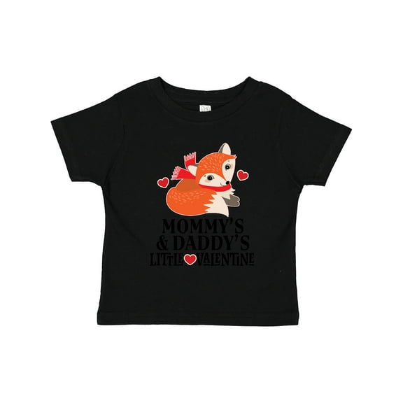 Inktastic Valentines Day Fox Mommy and Daddy Boys or Girls Toddler T-Shirt