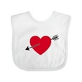 thumbnail image 1 of Inktastic Valentines Day Heart Arrow Boys or Girls Baby Bib, 1 of 4