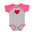 thumbnail image 1 of Inktastic Valentines Day Heart Arrow Boys or Girls Baby Bodysuit, 1 of 5