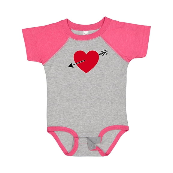 Inktastic Valentines Day Heart Arrow Boys or Girls Baby Bodysuit