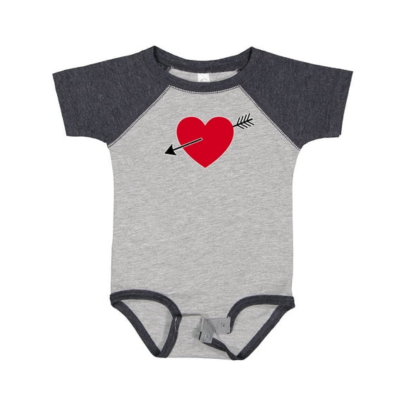 Inktastic Valentines Day Heart Arrow Boys or Girls Baby Bodysuit