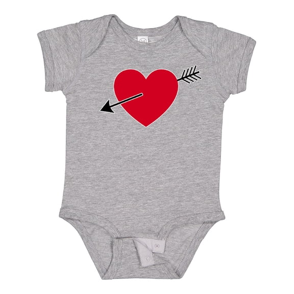 Inktastic Valentines Day Heart Arrow Boys or Girls Baby Bodysuit