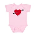 thumbnail image 1 of Inktastic Valentines Day Heart Arrow Boys or Girls Baby Bodysuit, 1 of 5