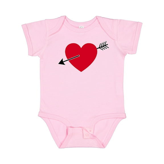 Inktastic Valentines Day Heart Arrow Boys or Girls Baby Bodysuit