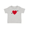 thumbnail image 1 of Inktastic Valentines Day Heart Arrow Boys or Girls Baby T-Shirt, 1 of 5
