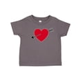 thumbnail image 1 of Inktastic Valentines Day Heart Arrow Boys or Girls Toddler T-Shirt, 1 of 5