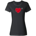 thumbnail image 1 of Inktastic Valentines Day Heart Arrow Women's T-Shirt, 1 of 5