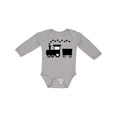 thumbnail image 1 of Inktastic Valentines Day Heart Choo Choo Train Boys Long Sleeve Baby Bodysuit, 1 of 5