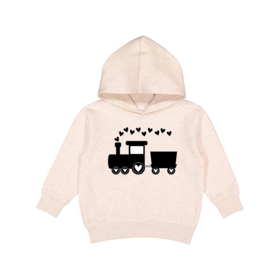 Inktastic Valentines Day Heart Choo Choo Train Toddler Hoodie