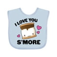 thumbnail image 1 of Inktastic Valentines Day I Love You S'more with Pink Hearts Boys or Girls Baby Bib, 1 of 4