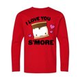 thumbnail image 1 of Inktastic Valentines Day I Love You S'more with Pink Hearts Long Sleeve Youth T-Shirt, 1 of 5
