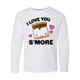 thumbnail image 1 of Inktastic Valentines Day I Love You S'more with Pink Hearts Long Sleeve Youth T-Shirt, 1 of 5