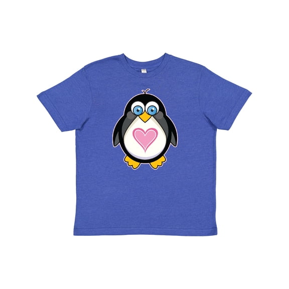 Inktastic Valentines Day Penguin Love Heart Youth T-Shirt