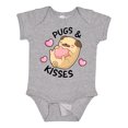 thumbnail image 1 of Inktastic Valentines Day Pugs & Kisses with Hearts Boys or Girls Baby Bodysuit, 1 of 5