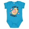 thumbnail image 1 of Inktastic Valentines Day Pugs & Kisses with Hearts Boys or Girls Baby Bodysuit, 1 of 5