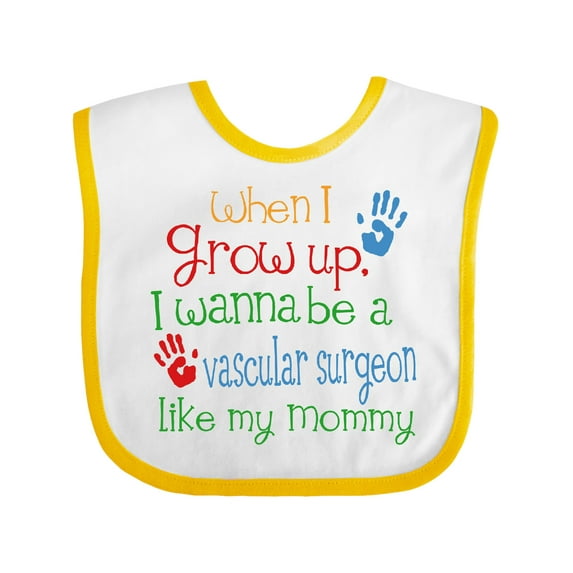 Inktastic Vascular Surgeon Like Mommy Boys or Girls Baby Bib