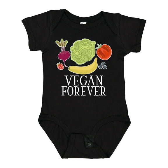 Inktastic Vegan Forever Healthy Eating Boys or Girls Baby Bodysuit