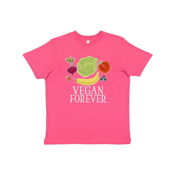 Inktastic Vegan Forever Healthy Eating Youth T-Shirt