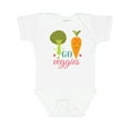 thumbnail image 1 of Inktastic Vegan Go Veggies Vegetarian Boys or Girls Baby Bodysuit, 1 of 5