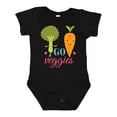 thumbnail image 1 of Inktastic Vegan Go Veggies Vegetarian Boys or Girls Baby Bodysuit, 1 of 5