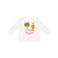 thumbnail image 1 of Inktastic Vegan Go Veggies Vegetarian Boys or Girls Long Sleeve Toddler T-Shirt, 1 of 5