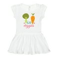 thumbnail image 1 of Inktastic Vegan Go Veggies Vegetarian Girls Baby Dress, 1 of 5