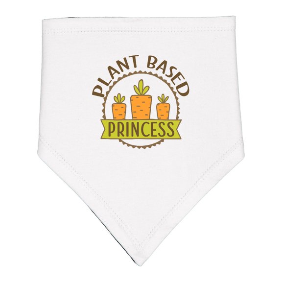 Inktastic Vegan Veggie Plant Based Princess Baby Bandana Bib