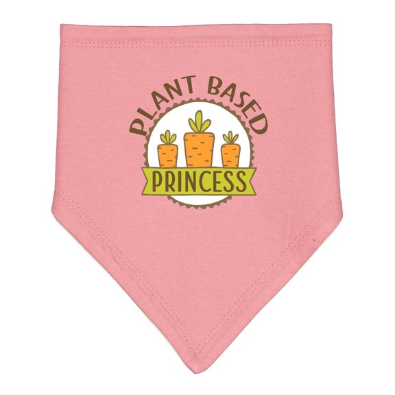 Inktastic Vegan Veggie Plant Based Princess Baby Bandana Bib