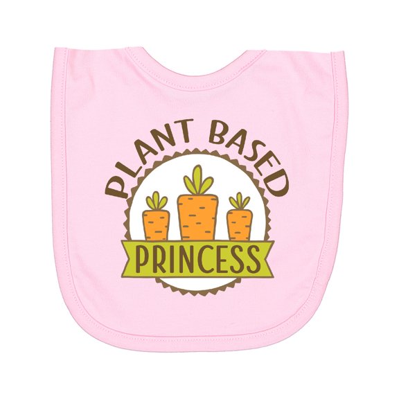 Inktastic Vegan Veggie Plant Based Princess Newborn Bib