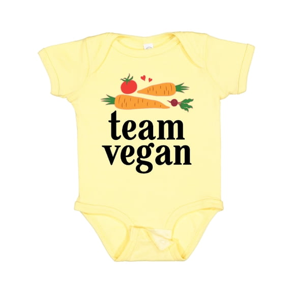 Inktastic Vegetarian Gift Team Vegan Boys or Girls Baby Bodysuit