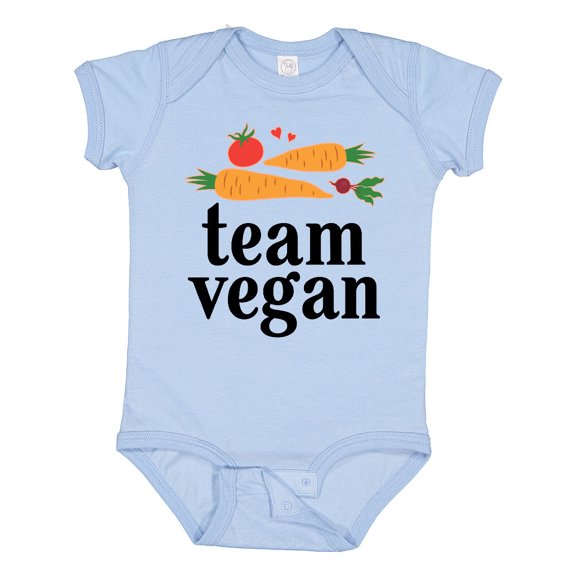 Inktastic Vegetarian Gift Team Vegan Boys or Girls Baby Bodysuit