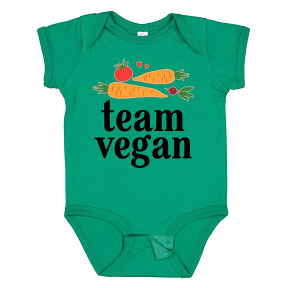 Inktastic Vegetarian Gift Team Vegan Boys or Girls Baby Bodysuit