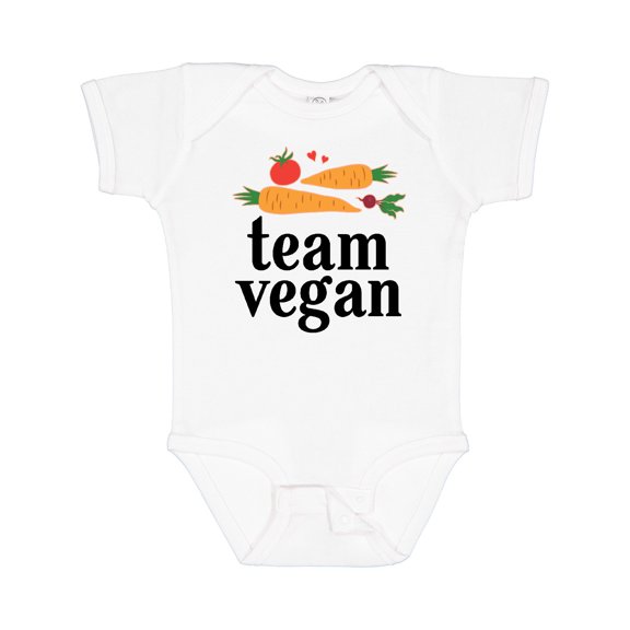 Inktastic Vegetarian Gift Team Vegan Boys or Girls Baby Bodysuit