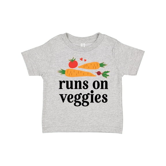Inktastic Vegetarian Runs On Veggies Boys or Girls Toddler T-Shirt