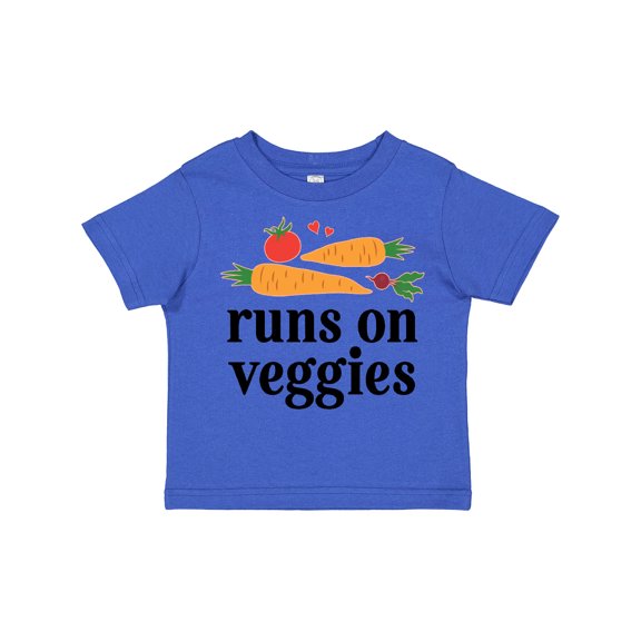 Inktastic Vegetarian Runs On Veggies Boys or Girls Toddler T-Shirt