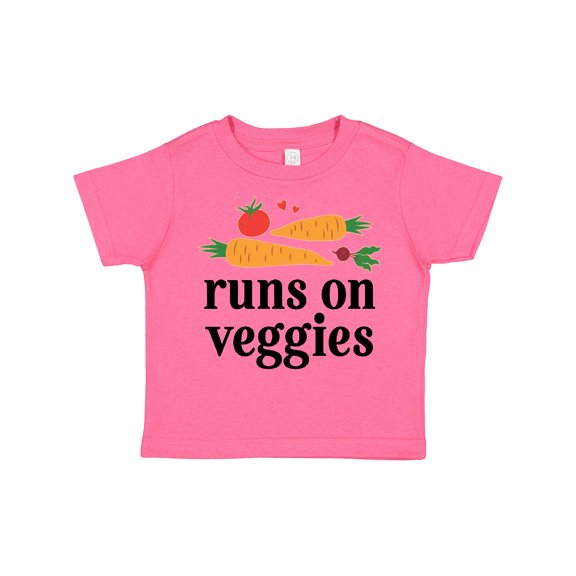 Inktastic Vegetarian Runs On Veggies Boys or Girls Toddler T-Shirt