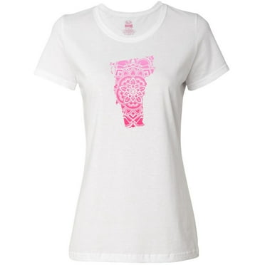 Inktastic Vermont Silhouette Mandala Women's T-Shirt