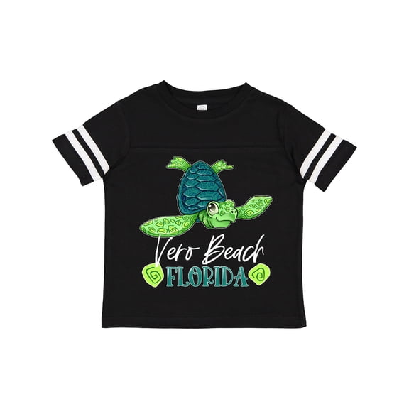 Inktastic Vero Beach, Florida Happy Sea Turtle Boys or Girls Toddler T-Shirt