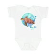 thumbnail image 1 of Inktastic Vero Beach, Florida Swimming Sea Turtle with Bubbles Boys or Girls Baby Bodysuit, 1 of 5