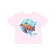 thumbnail image 1 of Inktastic Vero Beach, Florida Swimming Sea Turtle with Bubbles Boys or Girls Toddler T-Shirt, 1 of 5
