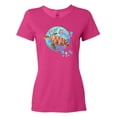 thumbnail image 1 of Inktastic Vero Beach, Florida Swimming Sea Turtle with Bubbles Women's T-Shirt, 1 of 5
