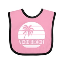 Inktastic Vero Beach Florida Vacation Boys or Girls Baby Bib