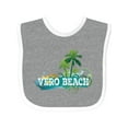 thumbnail image 1 of Inktastic Vero Beach Florida Vacation Boys or Girls Baby Bib, 1 of 4