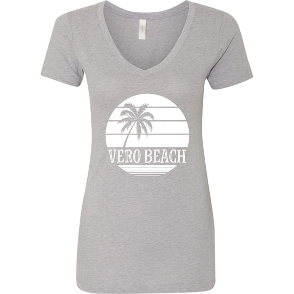 Inktastic Vero Beach Florida Vacation Women's V-Neck T-Shirt