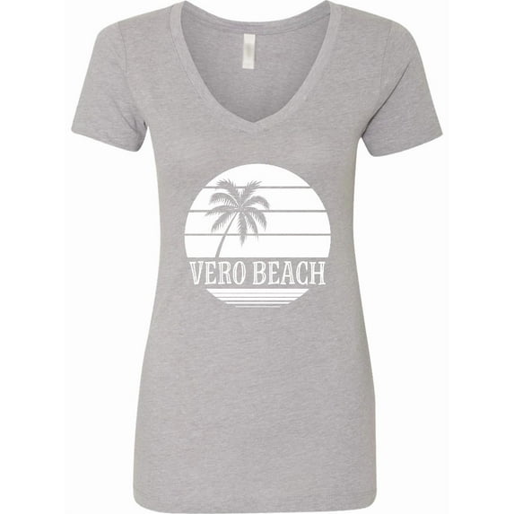 Inktastic Vero Beach Florida Vacation Women's V-Neck T-Shirt