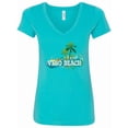 thumbnail image 1 of Inktastic Vero Beach Florida Vacation Women's V-Neck T-Shirt, 1 of 5